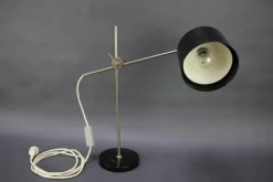 Sale Pamono Industrial Adjustable Black Bakelite Table Lamp, Former Czechoslovakia, 1970s