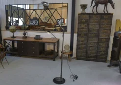 Discount Pamono Industrial Adjustable Metal Workshop Spotlight Floor Lamp, 1950s