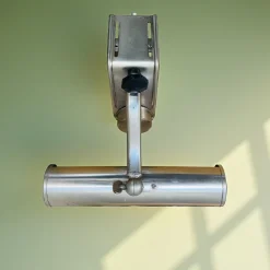 Clearance Pamono Industrial Aluminium Shelf or Picture Light with Clamp, 1960s
