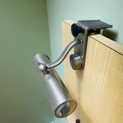 Clearance Pamono Industrial Aluminium Shelf or Picture Light with Clamp, 1960s