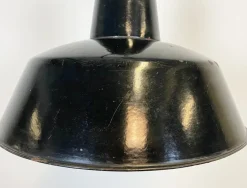 Online Pamono Industrial Black Enamel Factory Pendant Lamp, 1930s