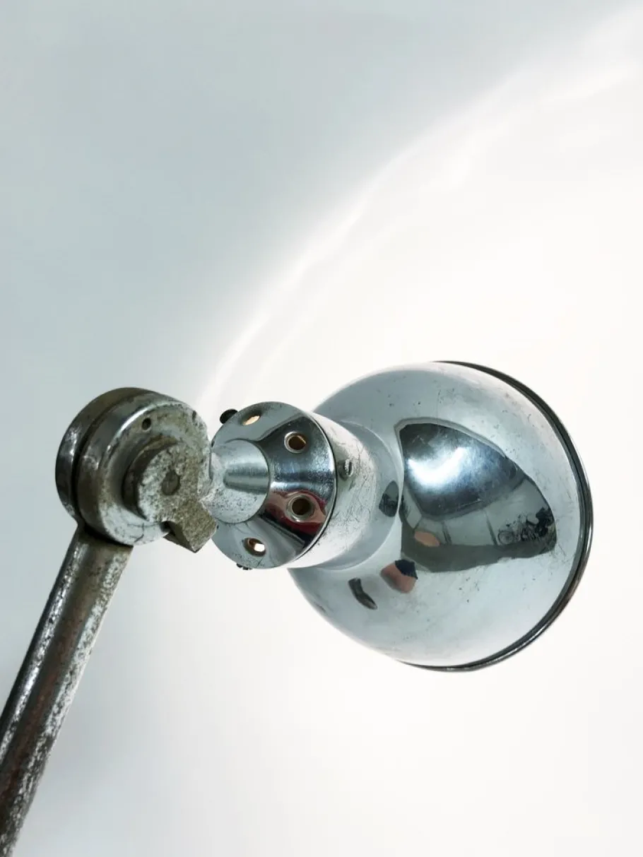 Online Pamono Industrial Chrome Plated Table Lamp from AGI, 1930s