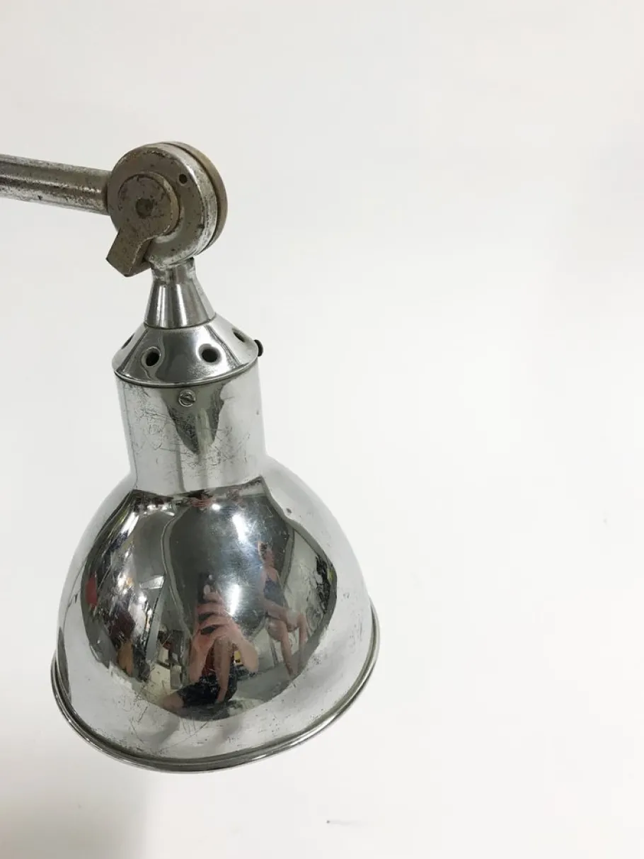 Online Pamono Industrial Chrome Plated Table Lamp from AGI, 1930s