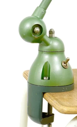 Outlet Pamono Industrial Clamp Lamp by Jean Louis Domecq for Jielde Lyon, 1950s