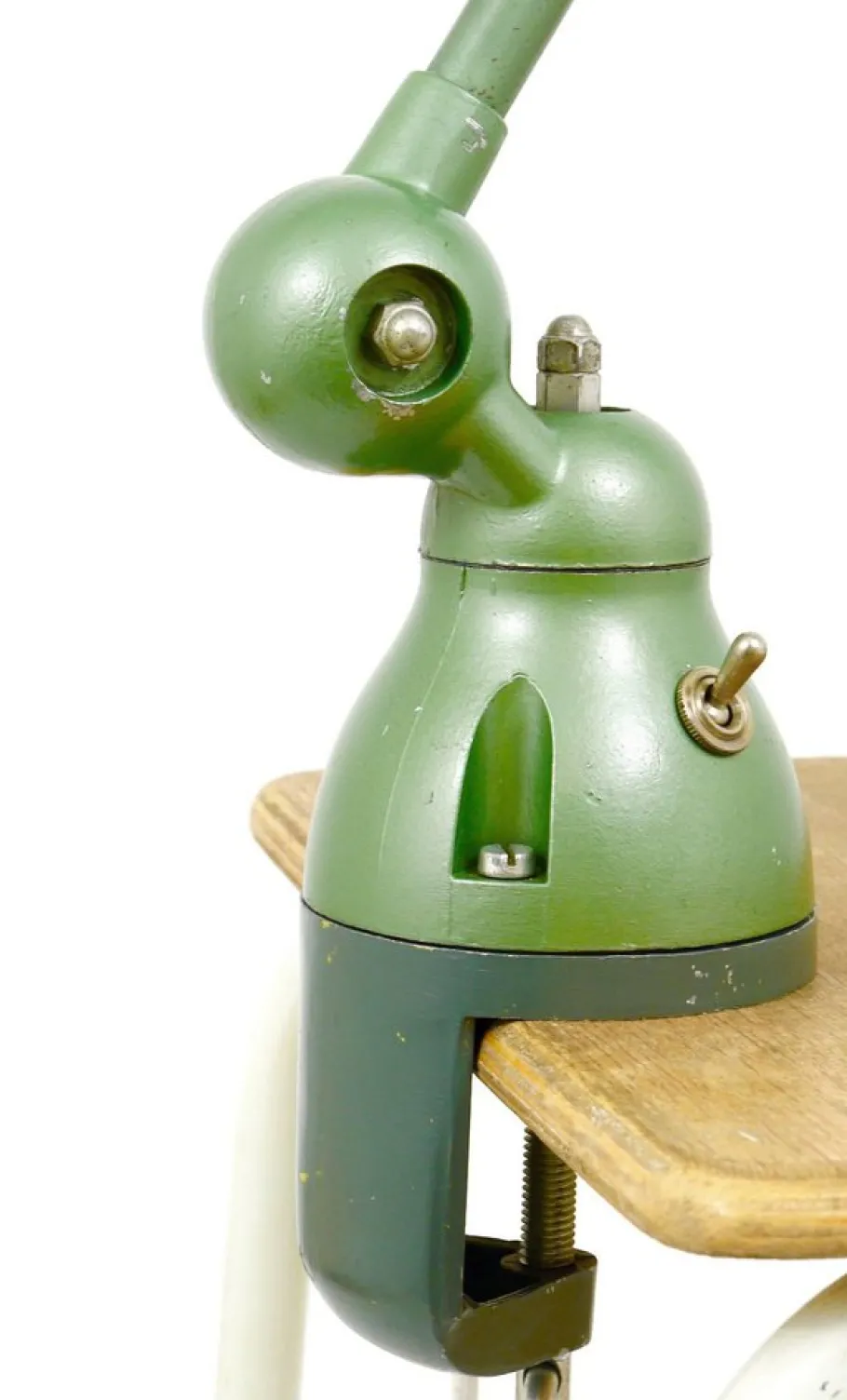 Outlet Pamono Industrial Clamp Lamp by Jean Louis Domecq for Jielde Lyon, 1950s