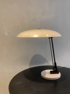 New Pamono Industrial Dutch Table Lamp from Nedalo, 1950s