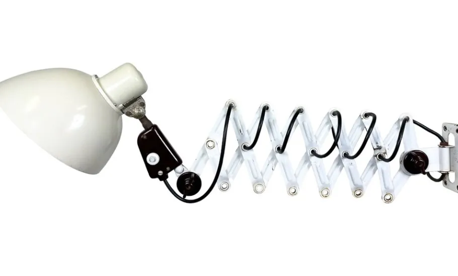 New Pamono Industrial East German Scissor Lamp from Veb Zweckluchtbau Dresden, 1950s