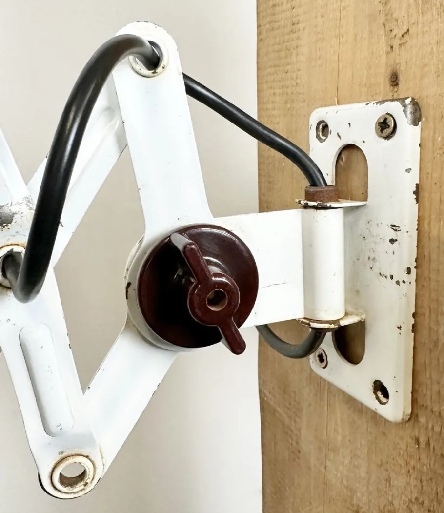 New Pamono Industrial East German Scissor Lamp from Veb Zweckluchtbau Dresden, 1950s