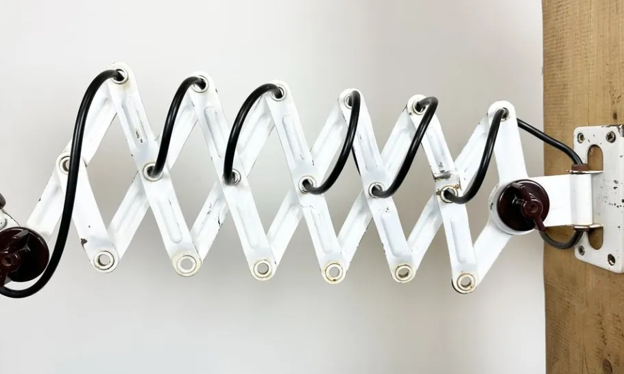 New Pamono Industrial East German Scissor Lamp from Veb Zweckluchtbau Dresden, 1950s