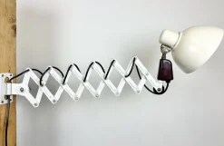New Pamono Industrial East German Scissor Lamp from Veb Zweckluchtbau Dresden, 1950s