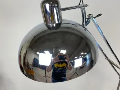Hot Pamono Industrial Floor Chrome Lamp, 1980s