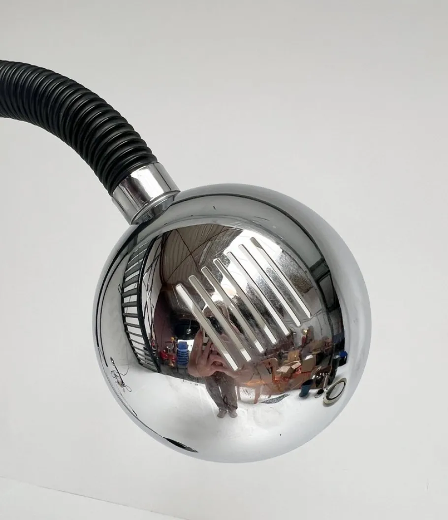 New Pamono Industrial Floor Lamp by Herda, 1970s