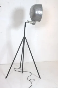 Clearance Pamono Industrial Floor Lamp with Adjustable Shade, 1950s