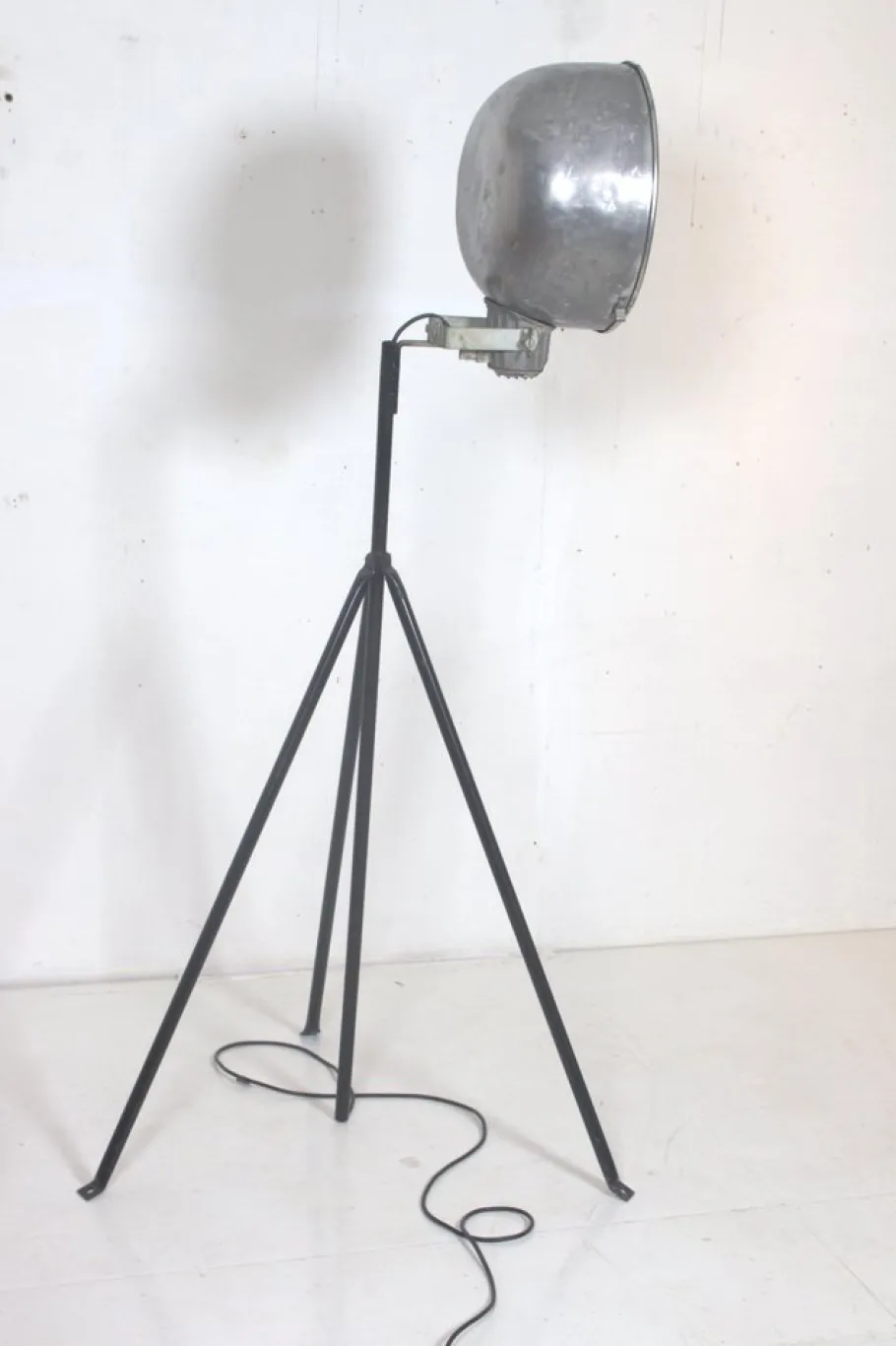 Clearance Pamono Industrial Floor Lamp with Adjustable Shade, 1950s
