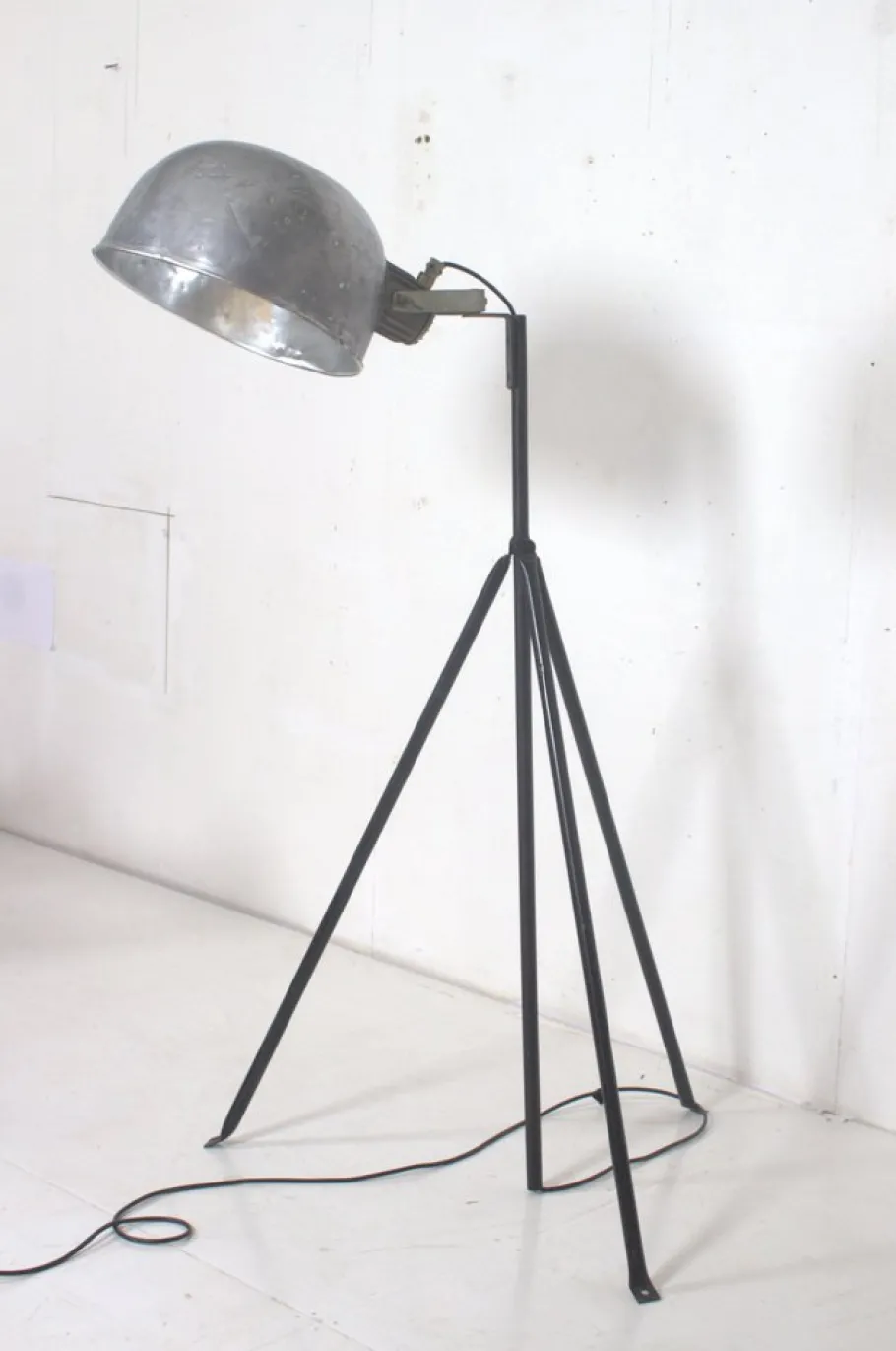 Clearance Pamono Industrial Floor Lamp with Adjustable Shade, 1950s
