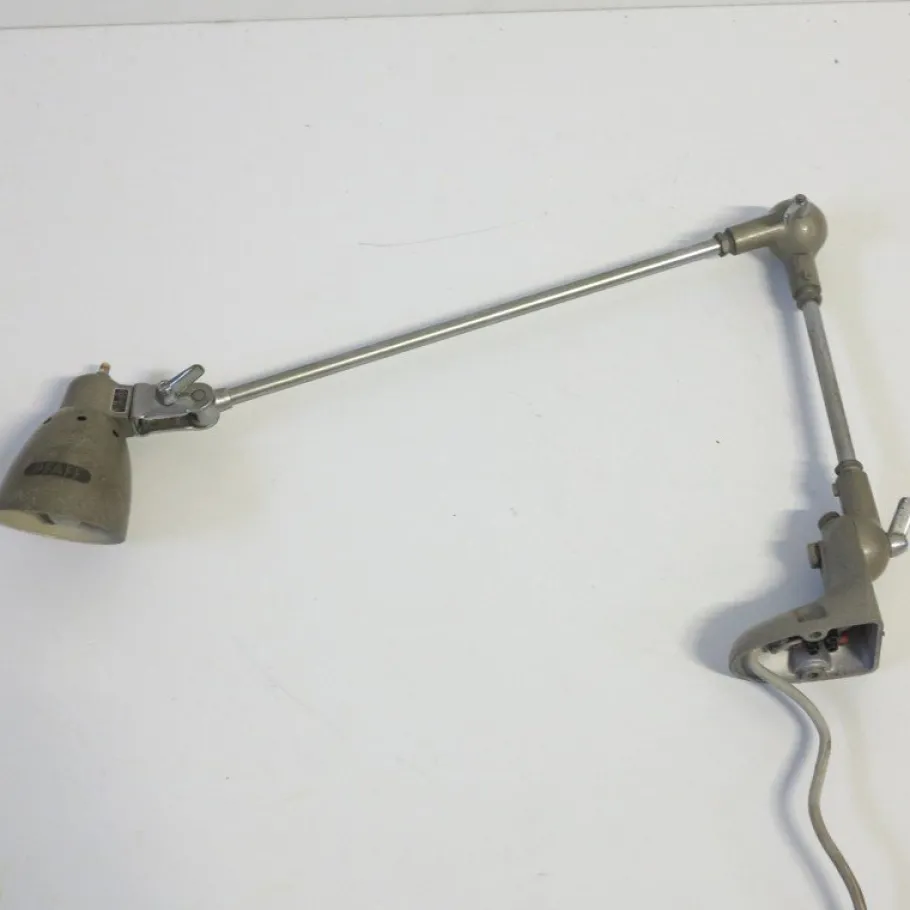 Discount Pamono Industrial German Metal Table Lamp from Pfaff, 1950s