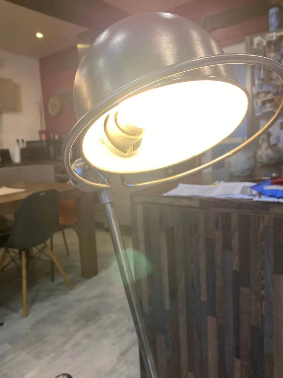 Sale Pamono Industrial Graphite 5-Arm Floor Lamp by Jean-Louis Domecq for Jieldé, 1950s