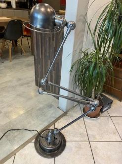 Sale Pamono Industrial Graphite 5-Arm Floor Lamp by Jean-Louis Domecq for Jieldé, 1950s