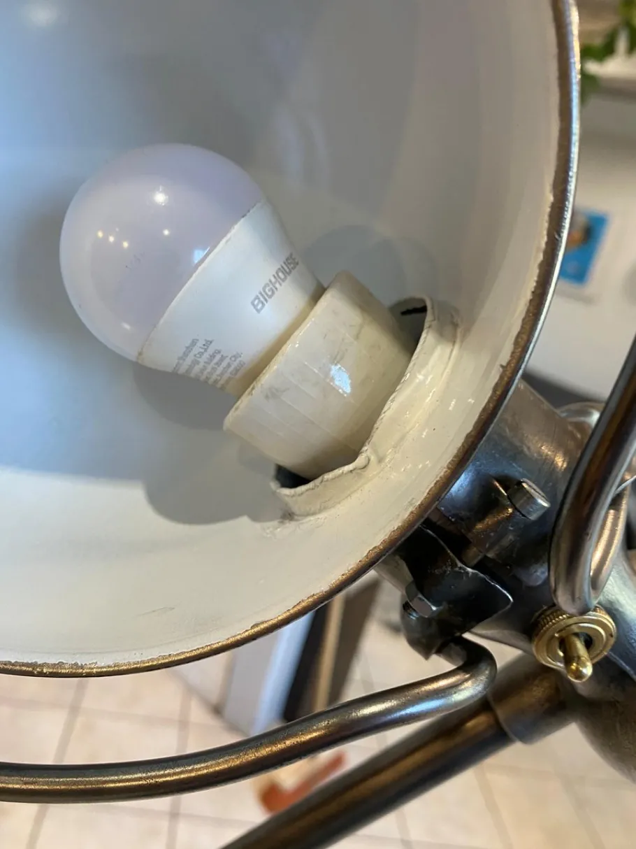 Sale Pamono Industrial Graphite 5-Arm Floor Lamp by Jean-Louis Domecq for Jieldé, 1950s