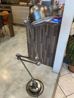 Sale Pamono Industrial Graphite 5-Arm Floor Lamp by Jean-Louis Domecq for Jieldé, 1950s