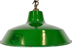 Online Pamono Industrial Green Enamel Factory Pendant Lamp from Revo, 1950s