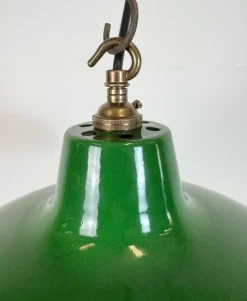 Online Pamono Industrial Green Enamel Factory Pendant Lamp from Revo, 1950s