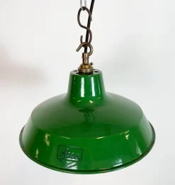 Online Pamono Industrial Green Enamel Factory Pendant Lamp from Revo, 1950s