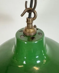 Online Pamono Industrial Green Enamel Factory Pendant Lamp from Revo, 1950s