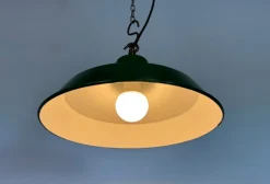 Online Pamono Industrial Green Enamel Factory Pendant Lamp from Revo, 1950s