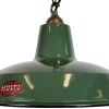 New Pamono Industrial Green Enamel Factory Pendant Lamp from Multi Electrical Co., 1960s