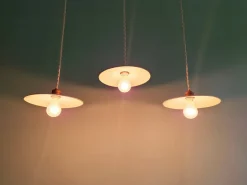 Online Pamono Industrial Green Pendant Lights, 1940s, Set of 3