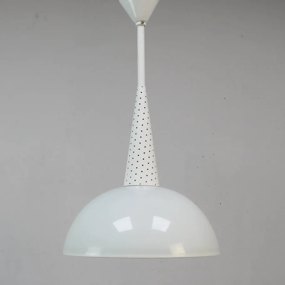 New Pamono Industrial Lamp attributed to Mathieu Matégot for Holophane, 1950s