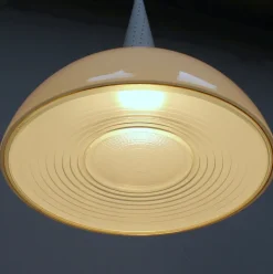 New Pamono Industrial Lamp attributed to Mathieu Matégot for Holophane, 1950s