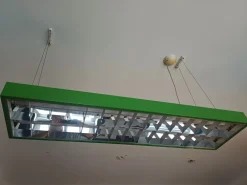 Clearance Pamono Industrial Office Ceiling Lamp, 1970s
