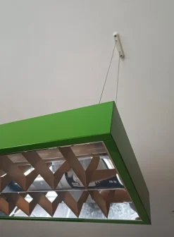 Clearance Pamono Industrial Office Ceiling Lamp, 1970s