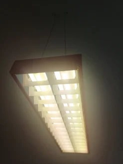 Discount Pamono Industrial Office Ceiling Lamp, 1970s