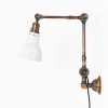Clearance Pamono Industrial Oxy-Copper Machinist Wall or Desk Lamp from Dugdills