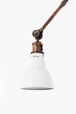 Clearance Pamono Industrial Oxy-Copper Machinist Wall or Desk Lamp from Dugdills