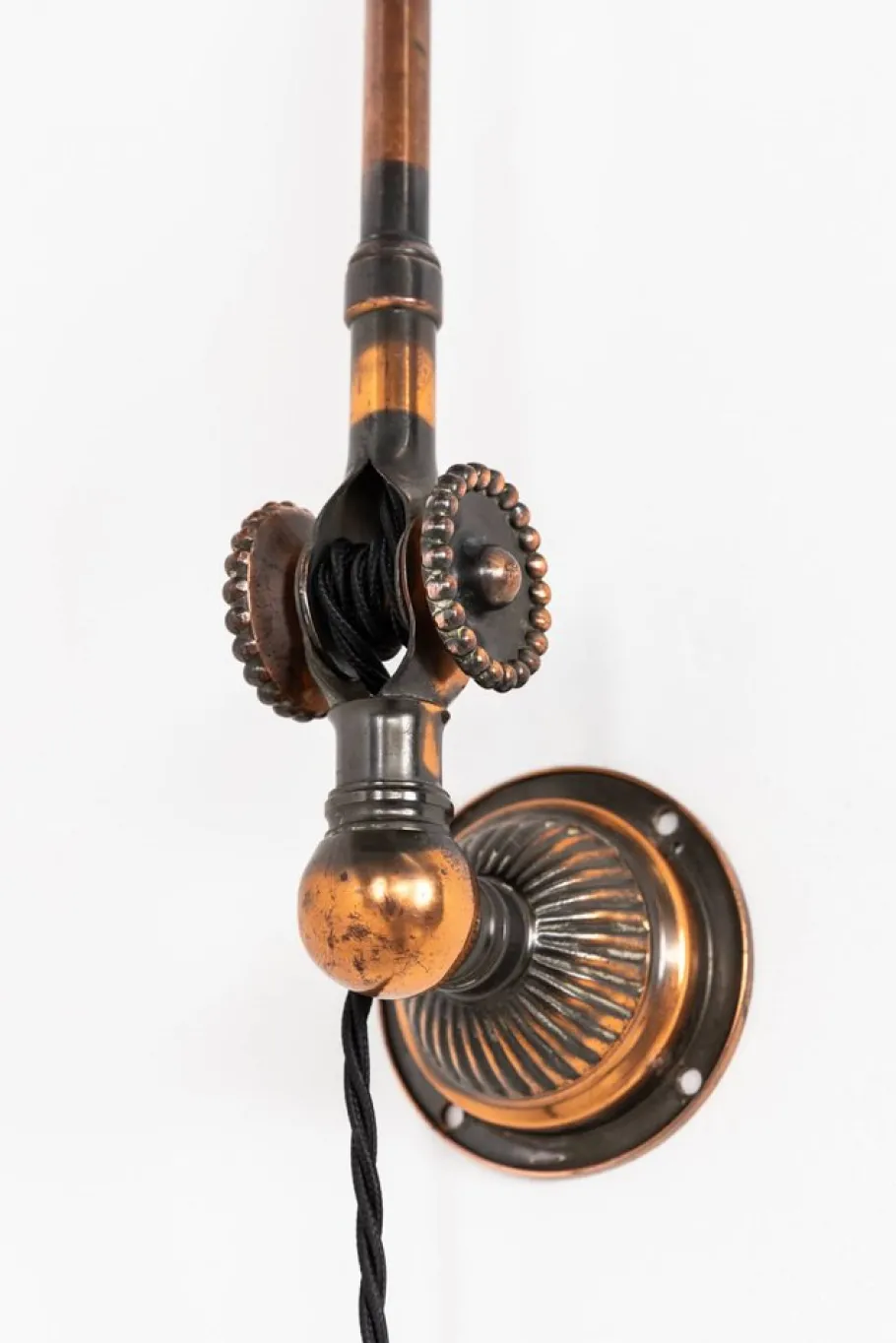 Clearance Pamono Industrial Oxy-Copper Machinist Wall or Desk Lamp from Dugdills