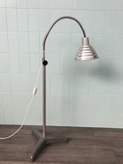 Hot Pamono Industrial Studio Study Lamp in Steel & Aluminum, Italy, 1950s