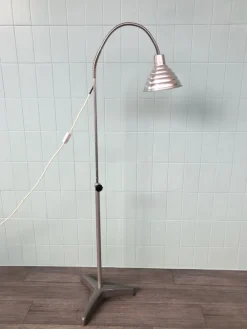 Hot Pamono Industrial Studio Study Lamp in Steel & Aluminum, Italy, 1950s
