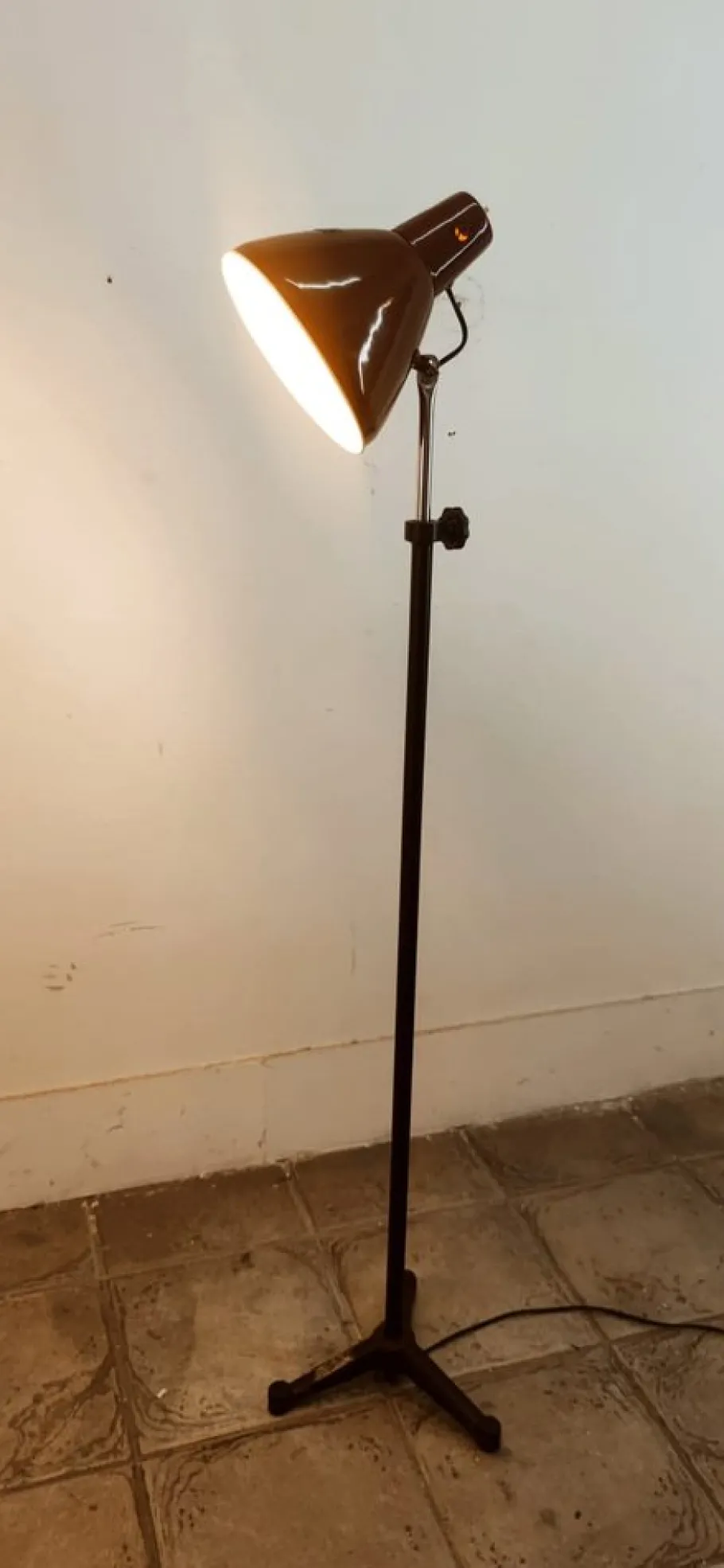 Hot Pamono Industrial Theater Light with Stand and Wheels from Ng. Marcucci Milano