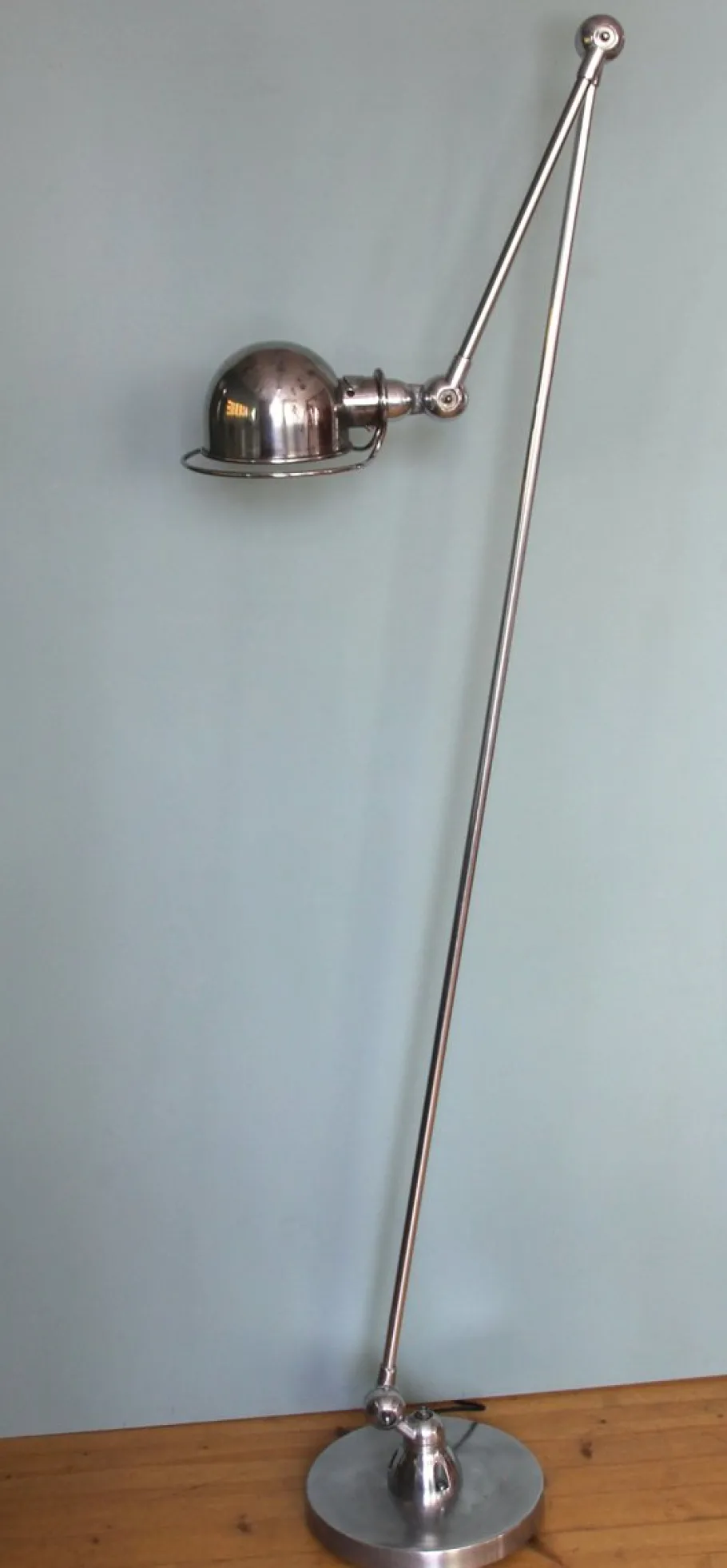 Online Pamono Industrial Two-Arm Floor Lamp by Jean-Louis Domecq for Jieldé, 1950s