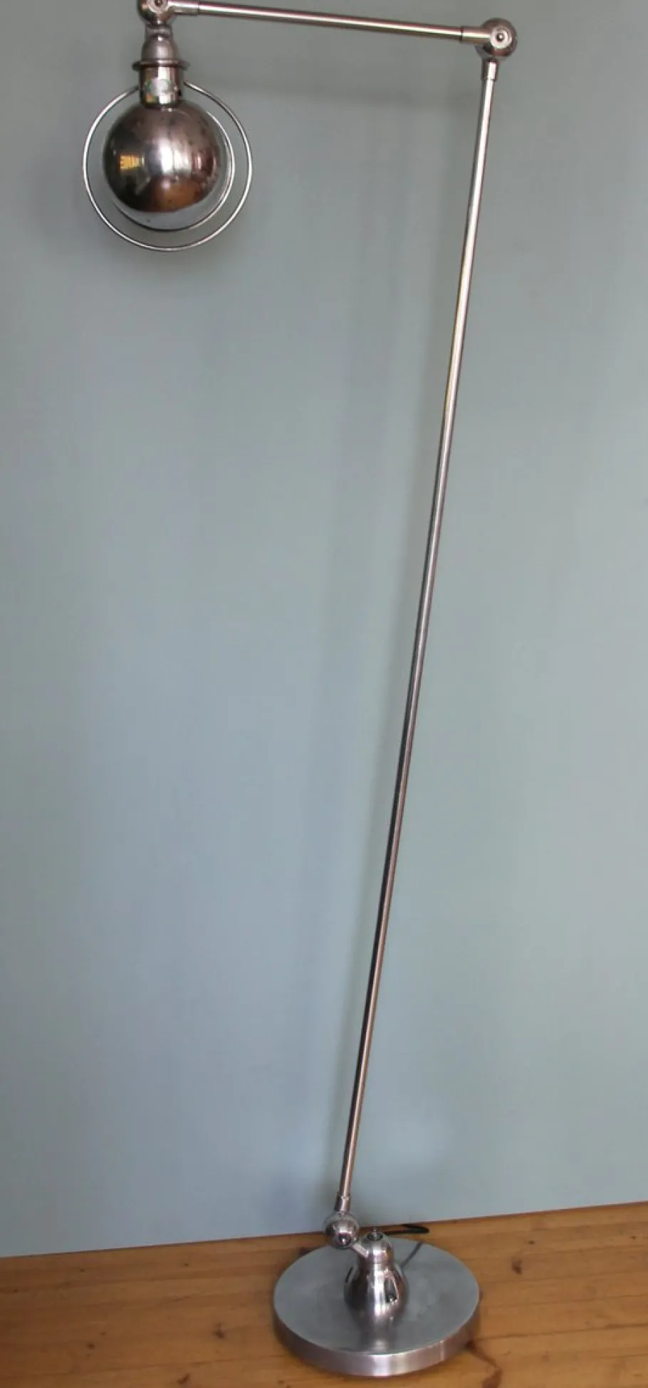 Online Pamono Industrial Two-Arm Floor Lamp by Jean-Louis Domecq for Jieldé, 1950s