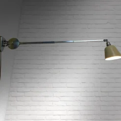 New Pamono Industrial Wall Lamp from Metallwerke Schröder, Lobenstein, Germany, 1940s