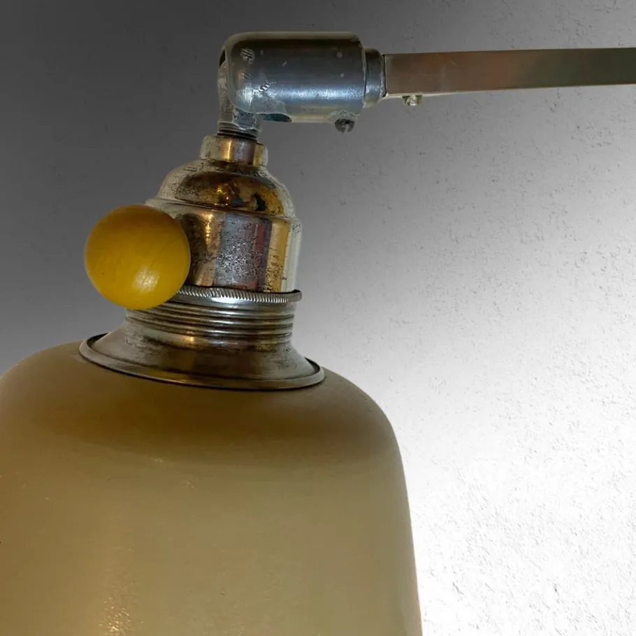 New Pamono Industrial Wall Lamp from Metallwerke Schröder, Lobenstein, Germany, 1940s