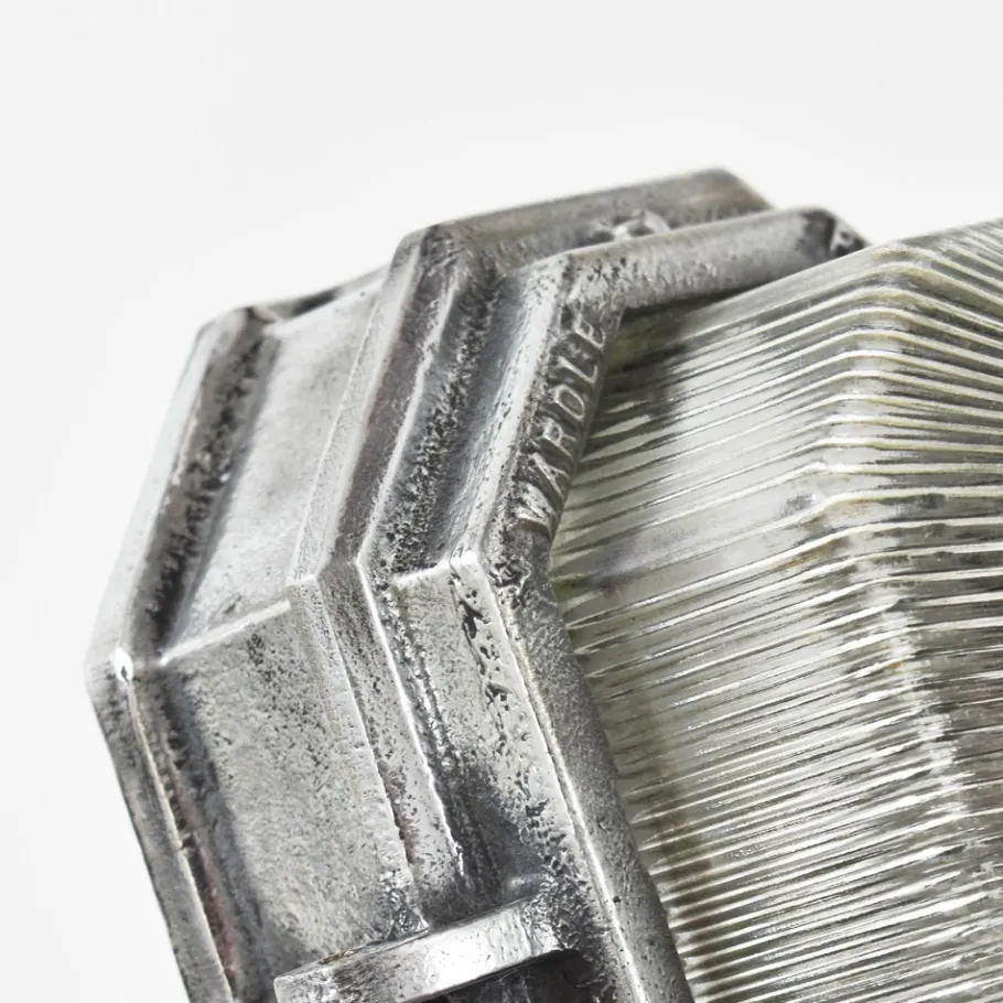 Clearance Pamono Industrial Wardle Prismalux Bulkhead Wall Light, 1950s