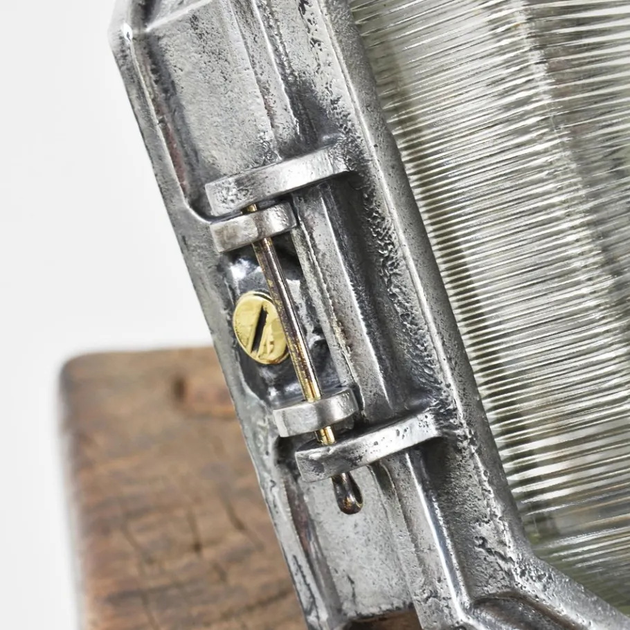 Clearance Pamono Industrial Wardle Prismalux Bulkhead Wall Light, 1950s