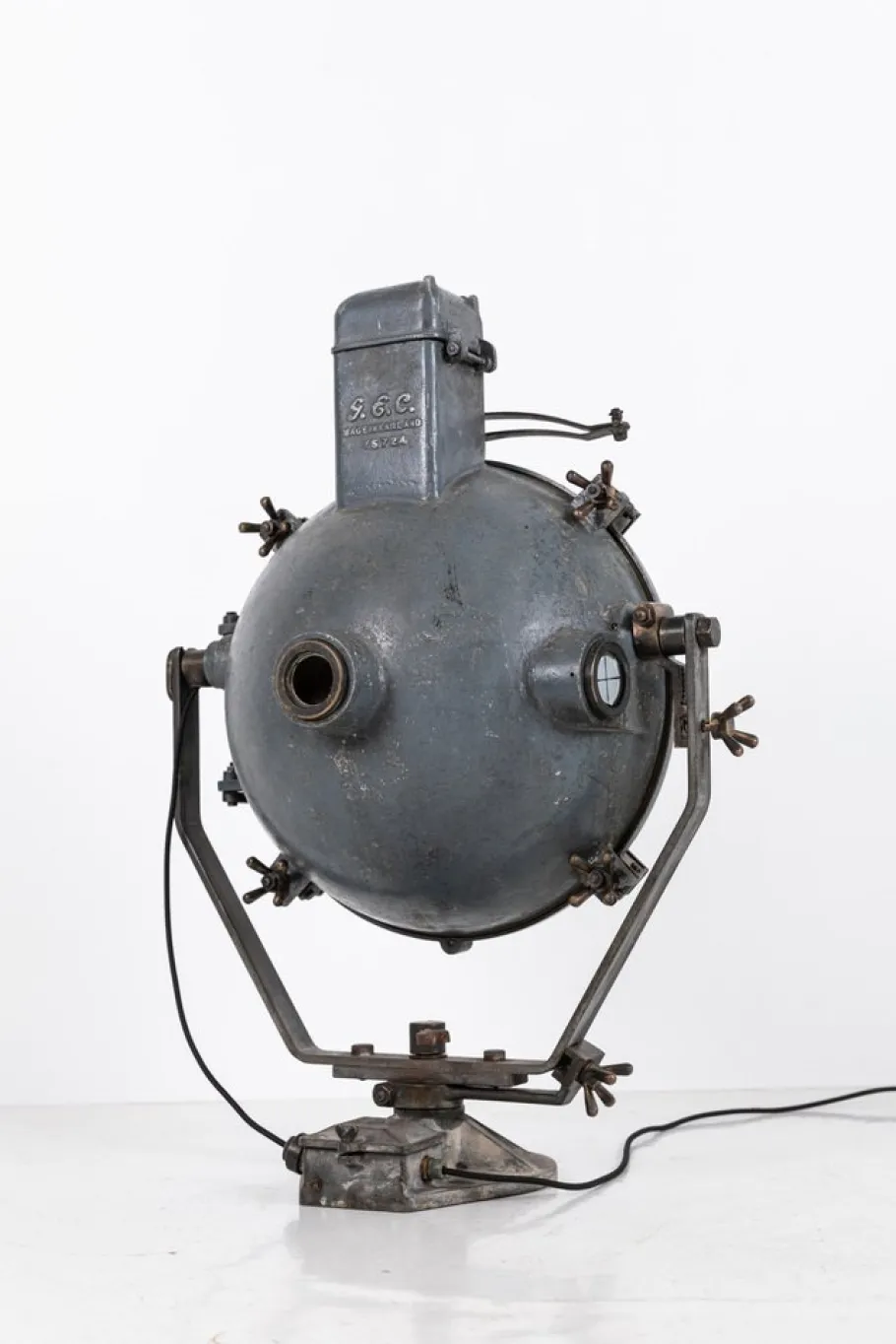 Online Pamono Industrial WWII Ship Searchlight from GEC, 1940s