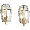 Online Pamono Iron and Glass Wall Light Sconces from Limburg, Germany, 1960s, Set of 2